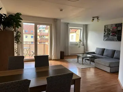 Ein Sitzbereich in der Unterkunft Gemütliche 2-Zimmerwohnung