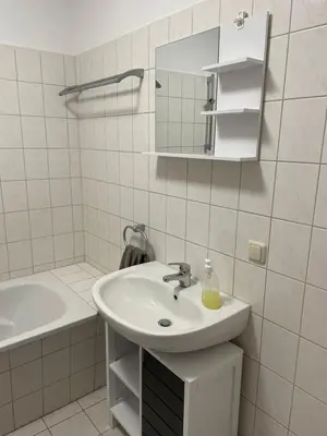 Ein Badezimmer in der Unterkunft Gemütliche 2-Zimmerwohnung