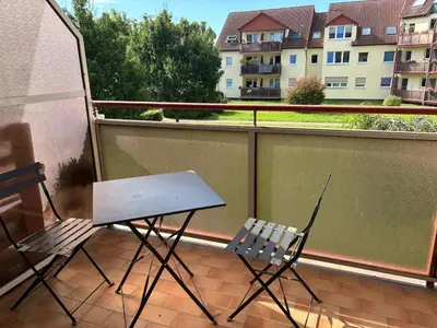Ein Balkon oder eine Terrasse in der Unterkunft Gemütliche 2-Zimmerwohnung