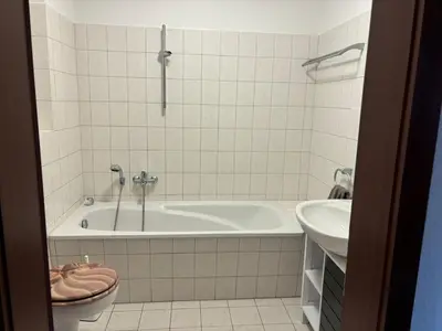 Ein Badezimmer in der Unterkunft Gemütliche 2-Zimmerwohnung