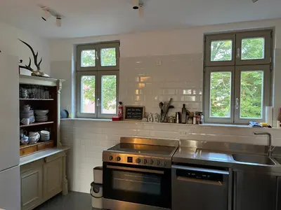Küche/Küchenzeile in der Unterkunft Forsthaus Barsdorf