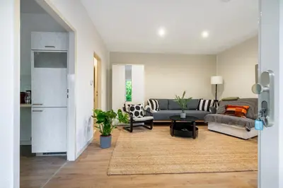 Küche/Küchenzeile in der Unterkunft Cosy Remise Apartment Berlin Reinickendorf