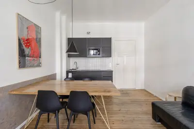 Küche/Küchenzeile in der Unterkunft Mooeve Boxi Big Apartments