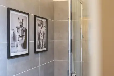 Ein Badezimmer in der Unterkunft Berliner Luft