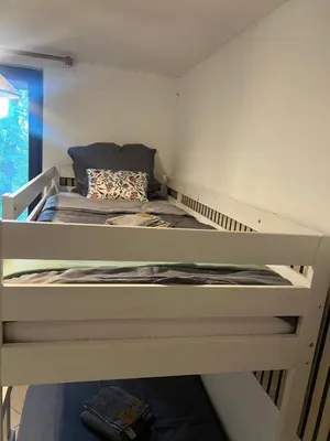Ein Bett oder Betten in einem Zimmer der Unterkunft Light-flooded 3-room apartment with balcony