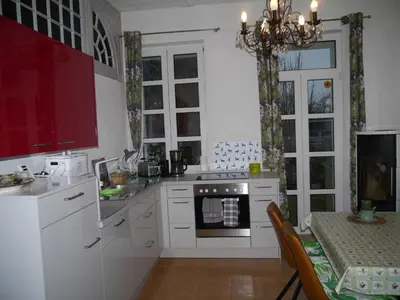Küche/Küchenzeile in der Unterkunft Ferienwohnung im Neubauernweg 3