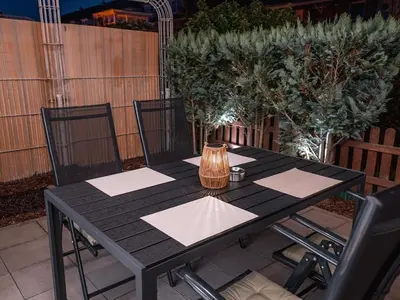Grundriss der Unterkunft Stilvolles Apartment mit Terrasse in Werder