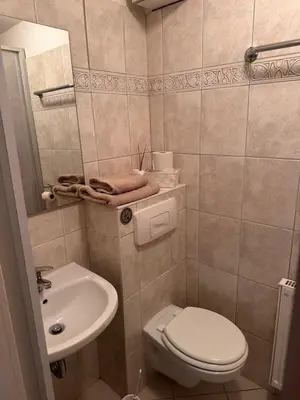 Ein Badezimmer in der Unterkunft Zapfwerk-Rooms