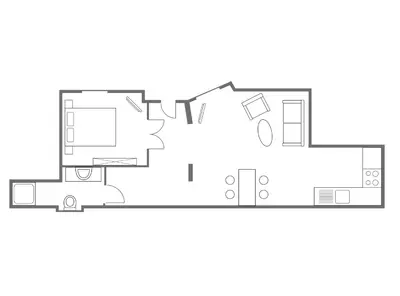 Grundriss der Unterkunft City Apartments Friedrichshain