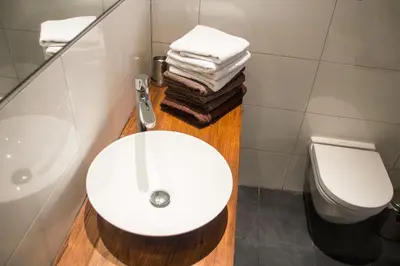 Ein Badezimmer in der Unterkunft City Apartments Friedrichshain