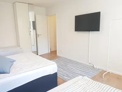 Ein Bett oder Betten in einem Zimmer der Unterkunft Sunny Apartment near Potsdamer Platz