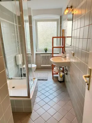 Ein Badezimmer in der Unterkunft Sunny Apartment near Potsdamer Platz