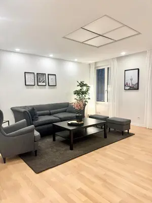 Ein Sitzbereich in der Unterkunft Traumhaft großes Apartment im Herzen Berlins