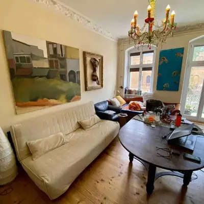 Old building apartment in cultural neighbourhood