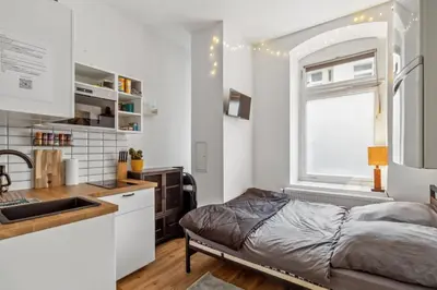 Küche/Küchenzeile in der Unterkunft Cosy mini-appartment in Prenzlauer Berg