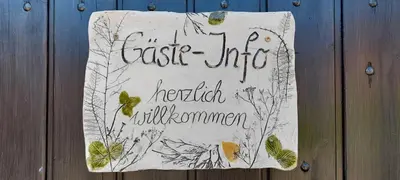 Ein Zertifikat, Auszeichnung, Logo oder anderes Dokument, das in der Unterkunft Pension Am Dorfanger ausgestellt ist