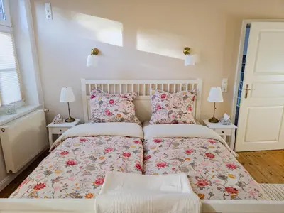 Ein Bett oder Betten in einem Zimmer der Unterkunft Alte Schule Rietz
