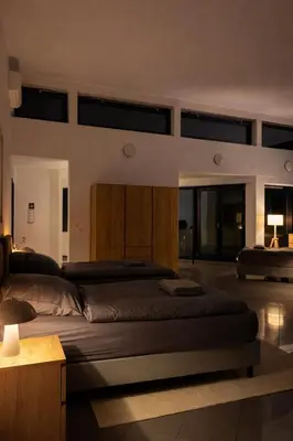 Ein Bett oder Betten in einem Zimmer der Unterkunft Monteur- und Ferienunterkunft Ludwigsfelde