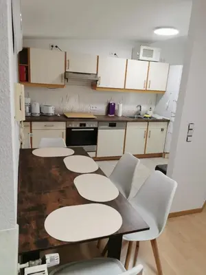 Küche/Küchenzeile in der Unterkunft Wohnung Jamie