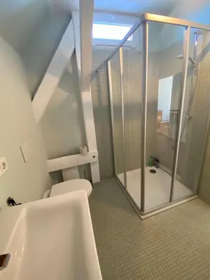 Ein Badezimmer in der Unterkunft Urlaubsidylle Friedrichswalde