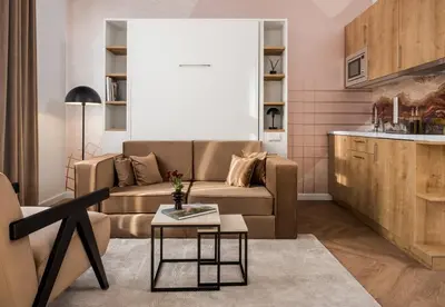 Ein Sitzbereich in der Unterkunft FU Life Berlin Kudamm