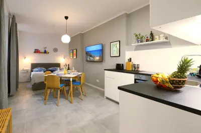 Küche/Küchenzeile in der Unterkunft K47-Room22 Apartment