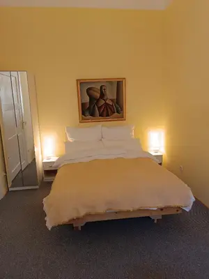 Ein Bett oder Betten in einem Zimmer der Unterkunft Studiowohnung Berlin Mitte