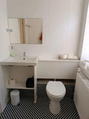 Ein Badezimmer in der Unterkunft Studiowohnung Berlin Mitte