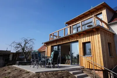 Das Gebäude in dem sich die Ferienwohnung befindet