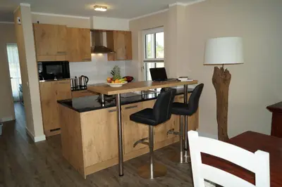 Küche/Küchenzeile in der Unterkunft Premium Apartments