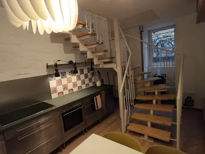 Küche/Küchenzeile in der Unterkunft zentrale Ferienwohnung Kreuzberg für bis zu 4 Personen