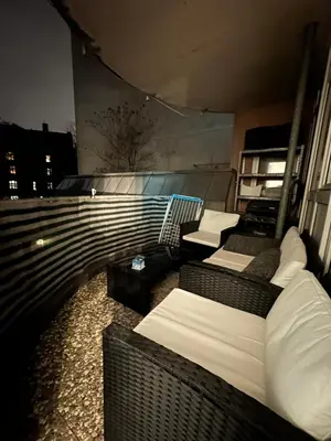 Ein Sitzbereich in der Unterkunft Jonas Haus Gästezimmer