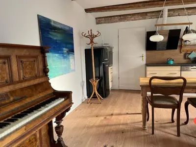 Grundriss der Unterkunft Sauna Suite Schwante mit Klavier