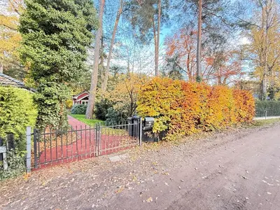 Ein Garten an der Unterkunft Chalet im Wald mit Sauna