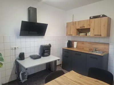 Küche/Küchenzeile in der Unterkunft FeWo Auguststraße
