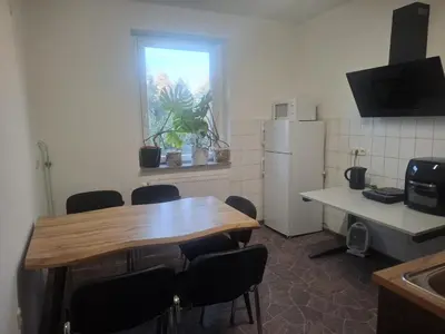 Küche/Küchenzeile in der Unterkunft FeWo Auguststraße