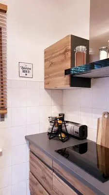 Küche/Küchenzeile in der Unterkunft Ferienwohnung Seelenruh