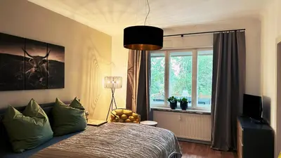 Ein Bett oder Betten in einem Zimmer der Unterkunft Ferienwohnung Seelenruh