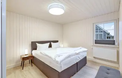 Ein Bett oder Betten in einem Zimmer der Unterkunft Haus Aliyah