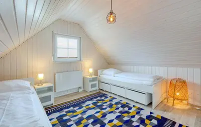Ein Bett oder Betten in einem Zimmer der Unterkunft Haus Feldkieker