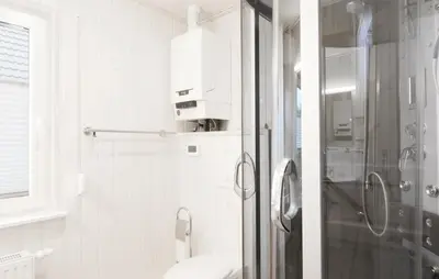 Ein Badezimmer in der Unterkunft Hus Rehkitz