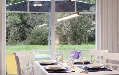 Ein Garten an der Unterkunft Hus Rehkitz