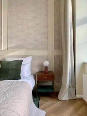 Ein Bett oder Betten in einem Zimmer der Unterkunft The Pushkin