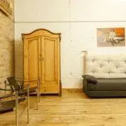 Ein Sitzbereich in der Unterkunft Smart Appart Insel Berlin Mitte