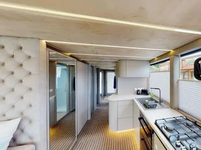 Küche/Küchenzeile in der Unterkunft Harbor Suite Templin