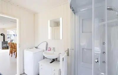 Ein Badezimmer in der Unterkunft Hafenhaus