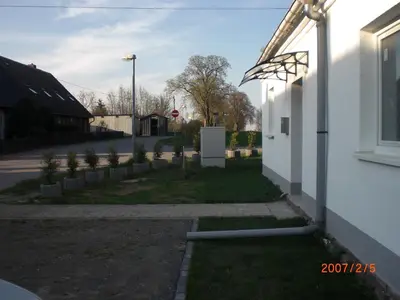 Das Gebäude in dem sich die Ferienwohnung befindet