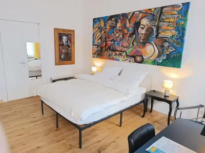 Ein Bett oder Betten in einem Zimmer der Unterkunft Studio Berlin Center
