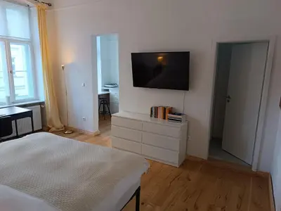 Ein Bett oder Betten in einem Zimmer der Unterkunft Studio Berlin Center