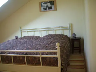Ein Bett oder Betten in einem Zimmer der Unterkunft Holiday Home Oderhäuschen by Interhome